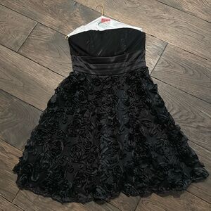 Strapless White House Black Market party dress